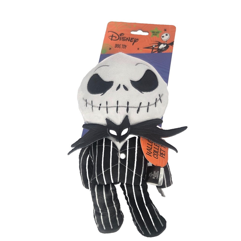 Jack Skellington Dog Toy Plush 10 Inch Nightmare Before Christmas Halloween New